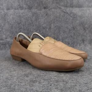 St Johns Bay Shoes Womens 9.5 Loafers Classic Slip On Fashion Leather Faux Croc